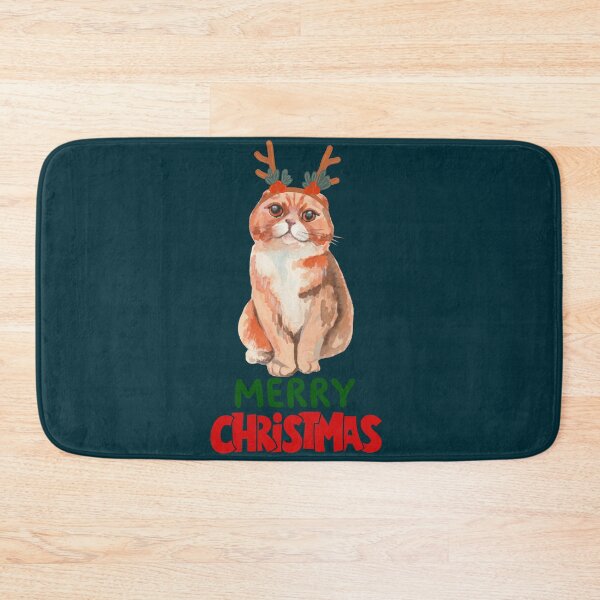 Item preview, Cute Persian Cat Merry Christmas Holiday Art designed and sold by stormk10.