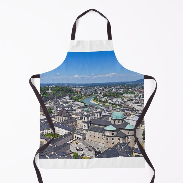 Item preview, Aerial panorama of Salzburg Old Town with Salzburg Cathedral and Kapitelplatz square designed and sold by goceris.
