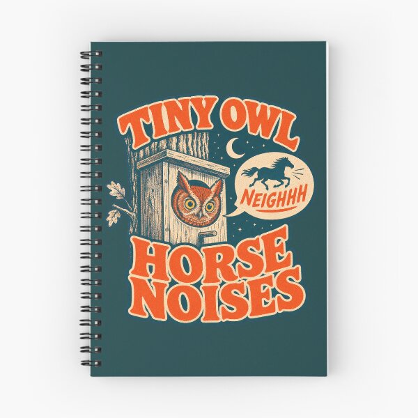 Item preview, Eastern Screech Owl Nest Box Tiny Owl Horse Noises Funny Riso designed and sold by shifumart.