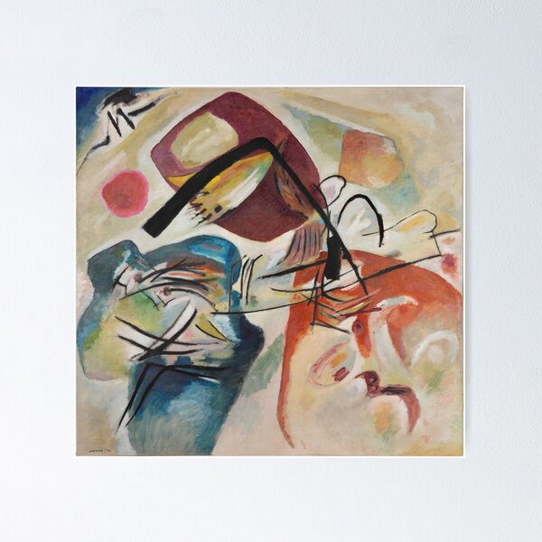 Item preview, Kandinsky's Abstract Composition with a Black Bow designed and sold by Shoupay.