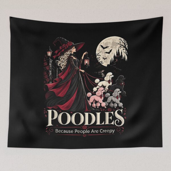 Item preview, Halloween Poodle Witch Because People Are Creepy designed and sold by NoeValdric.