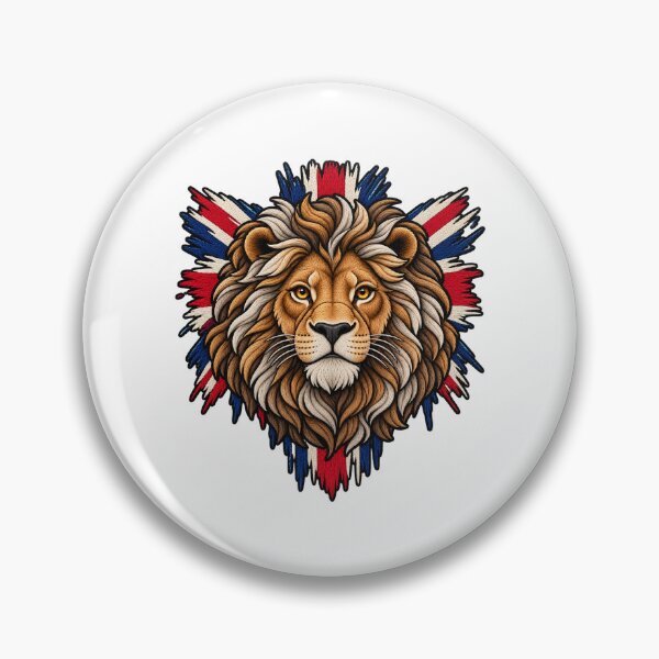 Item preview, UK Lion British National Animal Flag Design designed and sold by ArtDesignTp.