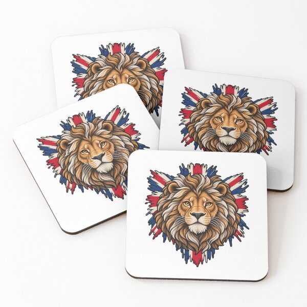 Item preview, UK Lion British National Animal Flag Design designed and sold by ArtDesignTp.