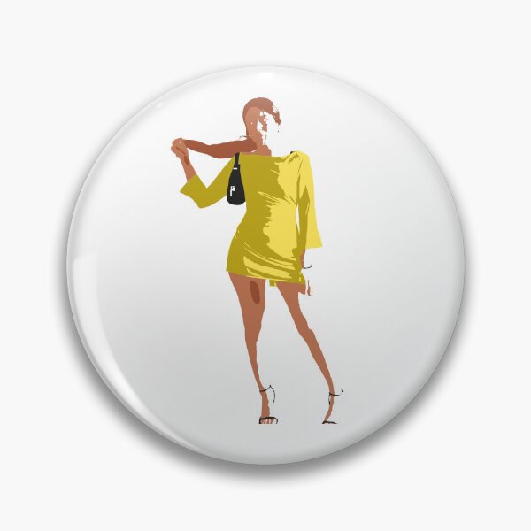 Item preview, Yellow Mini Dress Fashion Illustration Girl designed and sold by Psilly Guse.