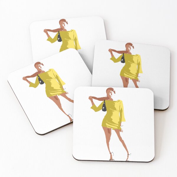 Item preview, Yellow Mini Dress Fashion Illustration Girl designed and sold by Psilly Guse.