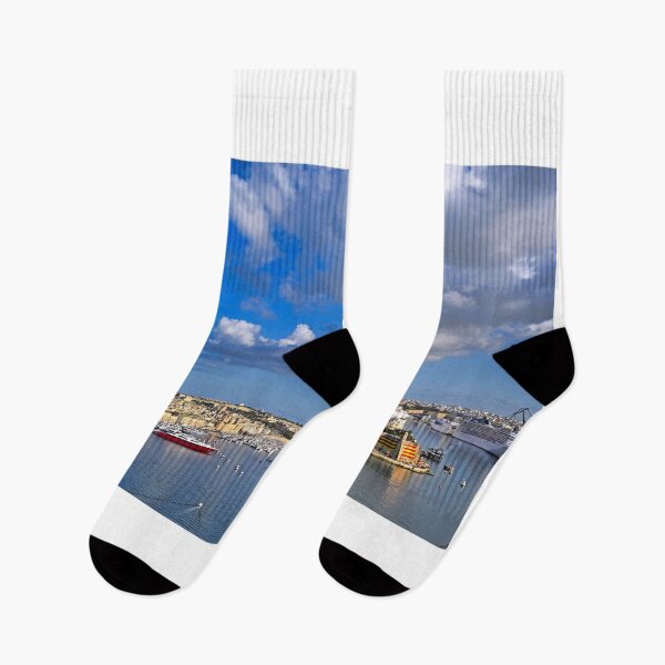 Item preview, Aerial panorama of Grand Harbour Malta with Fort St Angelo and Senglea Gardjola designed and sold by goceris.