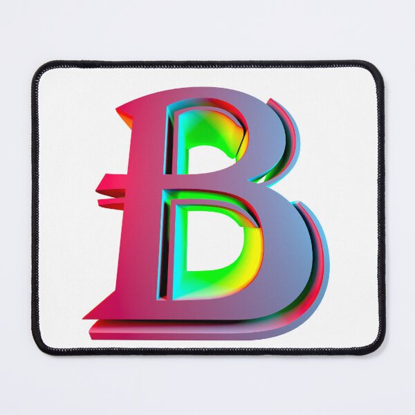 Item preview, Neon 3D Letter B - Retro Synthwave Style designed and sold by Creatigrafo.