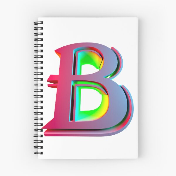 Item preview, Neon 3D Letter B - Retro Synthwave Style designed and sold by Creatigrafo.