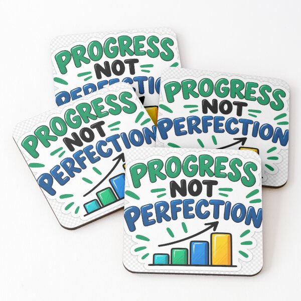 Item preview, Progress Not Perfection – Motivational Growth Sticker designed and sold by Kushwaha18.