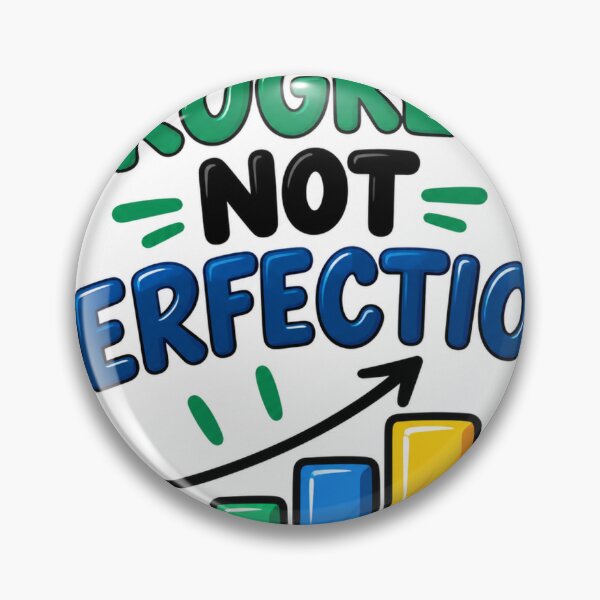 Item preview, Progress Not Perfection – Motivational Growth Sticker designed and sold by Kushwaha18.