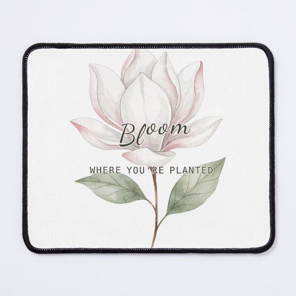 Item preview, Bloom Where Youre Planted Floral Badge designed and sold by The Oakhaven Archive.