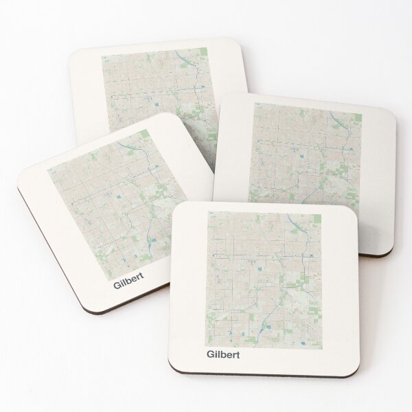 Item preview, Gilbert Minimalistic Map Art designed and sold by MapsNerd.