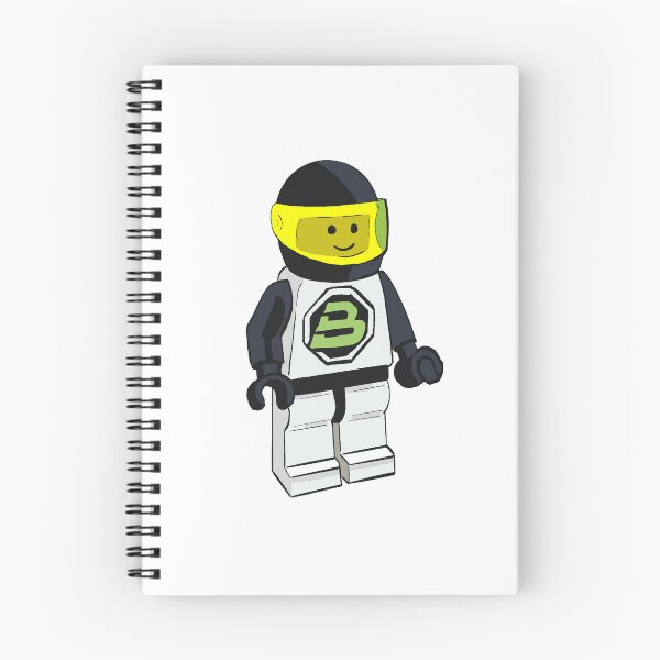 Item preview, Spaceman Minifig - black and white. V2 - no background. designed and sold by SombreroDoodles.