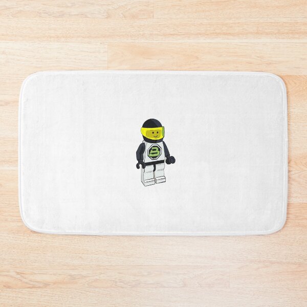 Item preview, Spaceman Minifig - black and white. V2 - no background. designed and sold by SombreroDoodles.