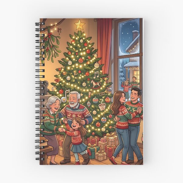 Item preview, Happy Christmas Family Gathering Holiday Tree Celebration designed and sold by Sybille-Yates.