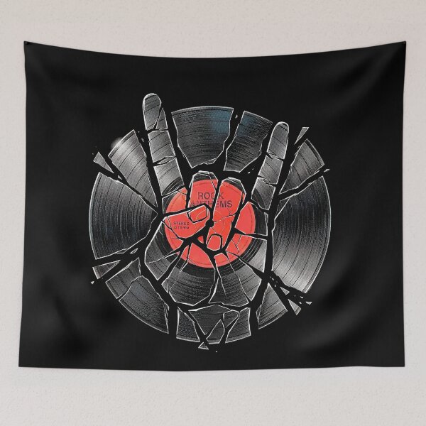 Item preview, Vinyl Record Lover Collector Rock Horns Hand Splinter Music designed and sold by GrandeDuc.