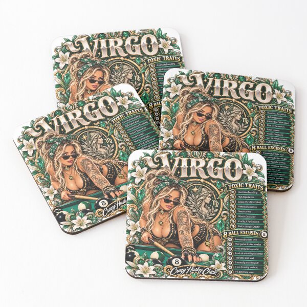 Item preview, Virgo Pool Player Toxic Traits & 8 Ball Excuses | Crazy Husky Chick designed and sold by Crazyhuskychick.