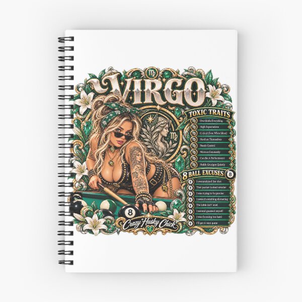 Item preview, Virgo Pool Player Toxic Traits & 8 Ball Excuses | Crazy Husky Chick designed and sold by Crazyhuskychick.