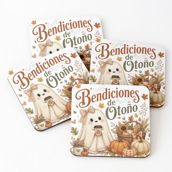 Item preview, Tender Ghost Autumn Blessings Floral Pumpkins Illustration designed and sold by GlaSher.