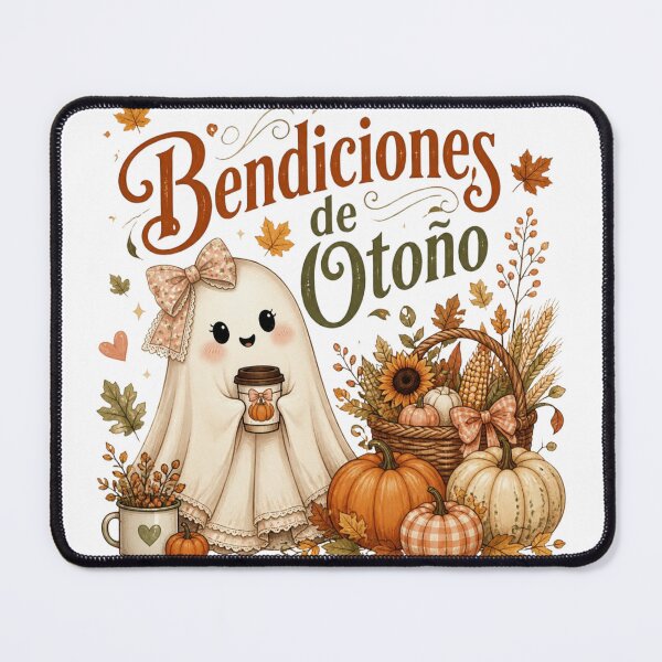 Item preview, Tender Ghost Autumn Blessings Floral Pumpkins Illustration designed and sold by GlaSher.
