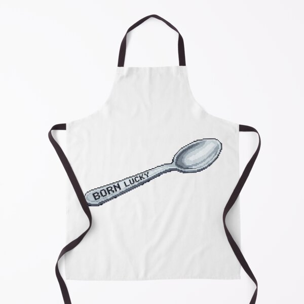 Item preview, Born Lucky Silver Spoon Pixel Art designed and sold by Zyra_urs1.