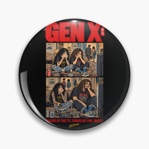 Item preview, Raised By The TV Turned Out Fine Mostly Gen X Latchkey designed and sold by BRTHRCNK01.