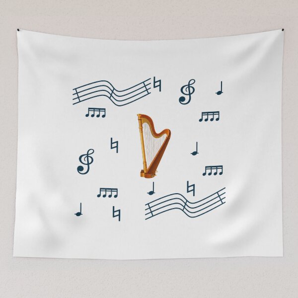 Item preview, Golden Harp Melodies in the Night Sky designed and sold by marcobulga.