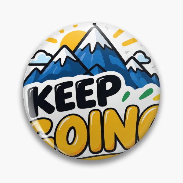 Item preview, Keep Going – Mountain Motivation Sticker designed and sold by Kushwaha18.