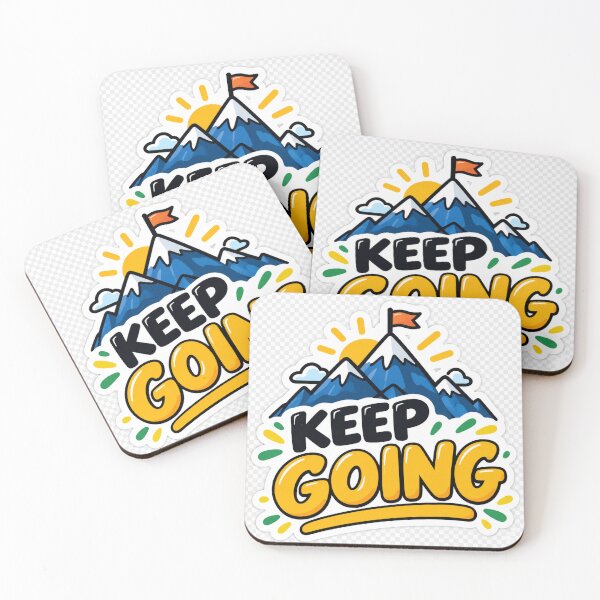 Item preview, Keep Going – Mountain Motivation Sticker designed and sold by Kushwaha18.