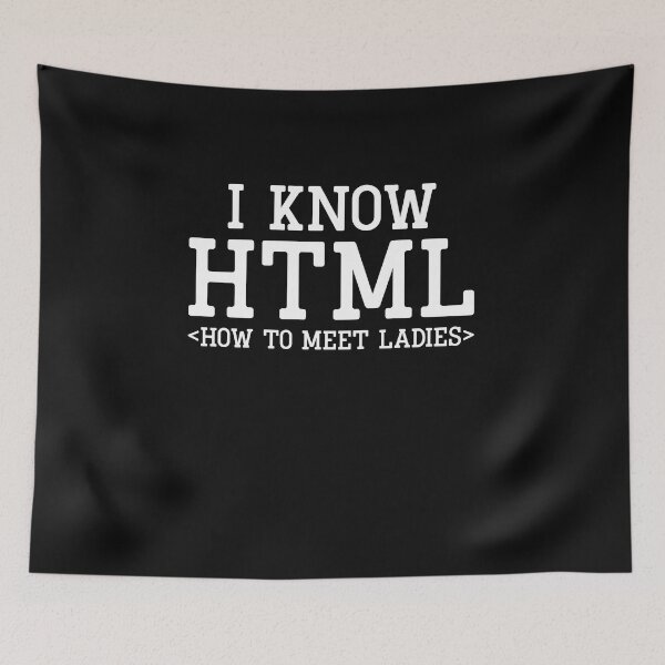 Item preview, I Know HTML Programmer Gift designed and sold by Barnissim.