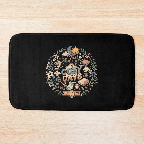 Item preview, I Just Really Like Cozy Days Self Care Quote Mental Health  designed and sold by AmeliaShirts.