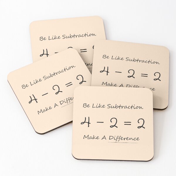 Item preview, Be Like Subtraction and Make A Difference designed and sold by NPC-wear.