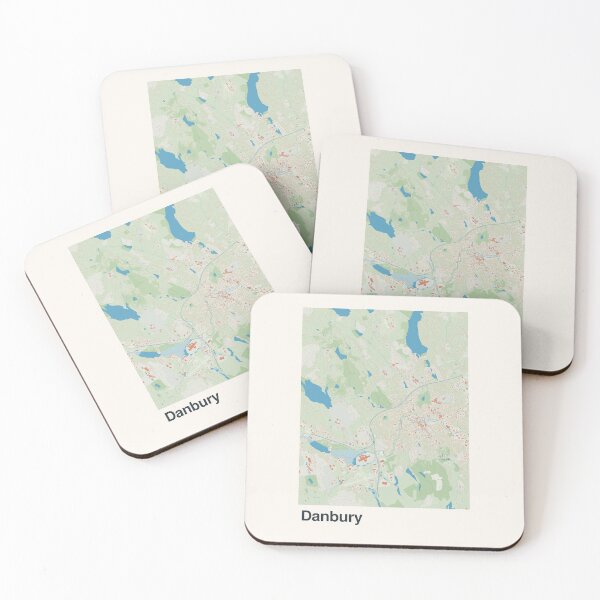 Item preview, Danbury Minimalistic Map Art designed and sold by MapsNerd.