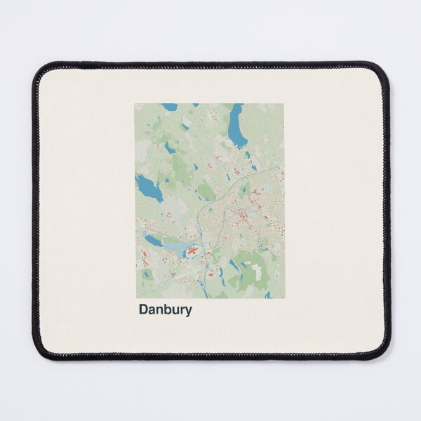 Item preview, Danbury Minimalistic Map Art designed and sold by MapsNerd.