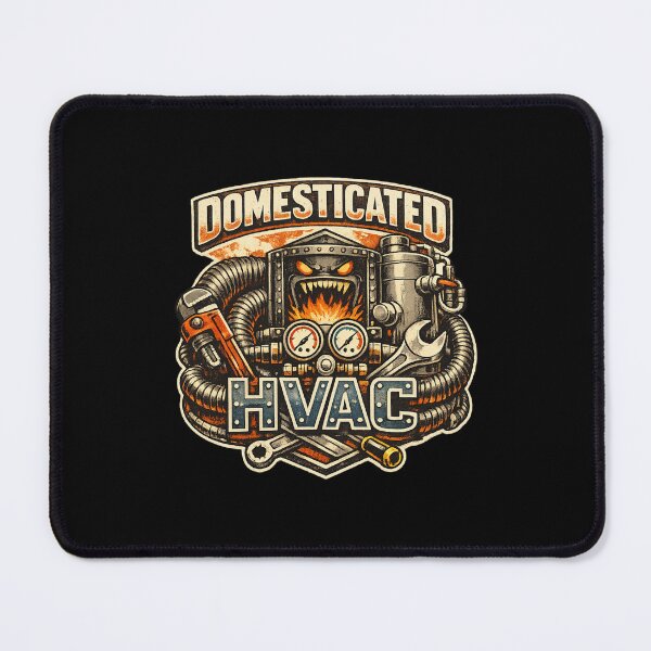 Item preview, Domesticated HVAC Beast - Fiery Furnace Mascot for HVAC Techs designed and sold by FrozenHeat97.