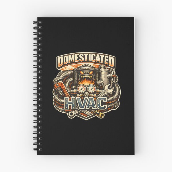 Item preview, Domesticated HVAC Beast - Fiery Furnace Mascot for HVAC Techs designed and sold by FrozenHeat97.