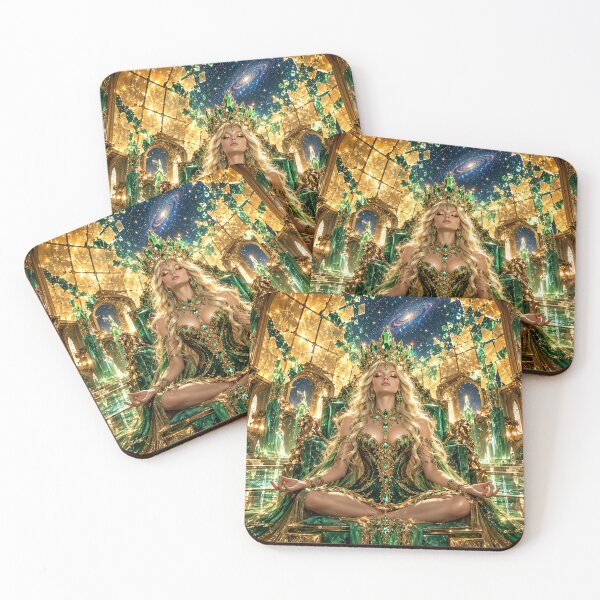 Item preview, Emerald Empress Beyond the Crystal Veil designed and sold by PurvaNimfaMagic.