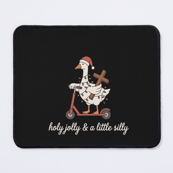 Item preview, Holy Jolly & A Little Silly Christmas Goose Scooter Cross designed and sold by New Art.