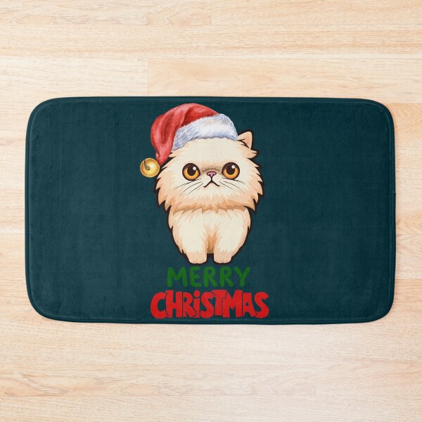 Item preview, Cute Persian Cat Merry Christmas Holiday Art designed and sold by stormk10.