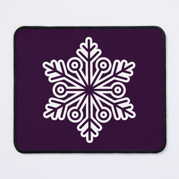Item preview, Minimalist Winter Snowflake Deep Amethyst Grape Seamless Pattern Art designed and sold by Jyoti Digital Artist.