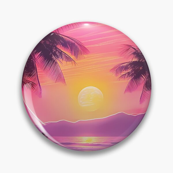Item preview, Retro 80s synthwave landscape with neon grid and palm trees designed and sold by Artdavesalzburg.