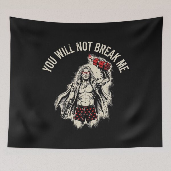Item preview, You Will Not Break Me Retro Comic Hero Dynamite Heart Boxers designed and sold by New Art.
