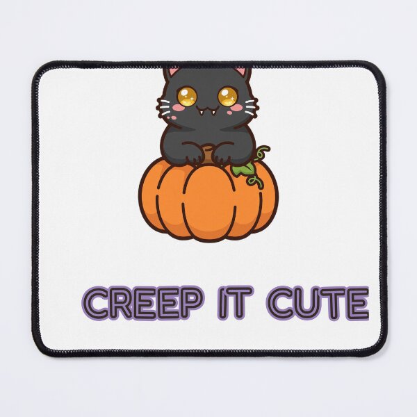 Item preview, Creep It Cute Black Cat Sticker designed and sold by The Oakhaven Archive.