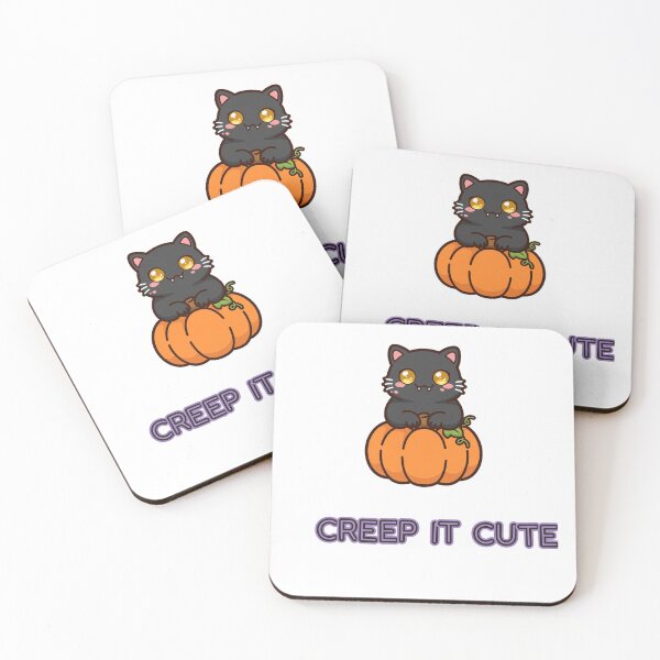 Item preview, Creep It Cute Black Cat Sticker designed and sold by The Oakhaven Archive.