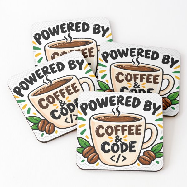 Item preview, Powered by Coffee & Code – Programmer Coffee Sticker designed and sold by Kushwaha18.