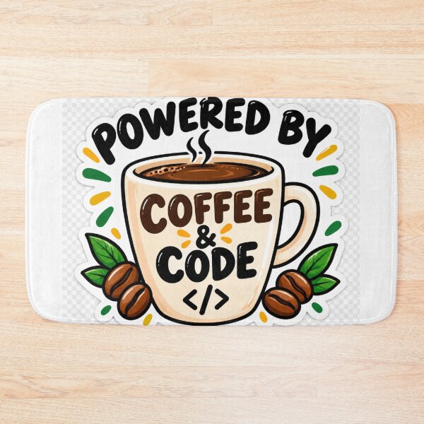 Item preview, Powered by Coffee & Code – Programmer Coffee Sticker designed and sold by Kushwaha18.