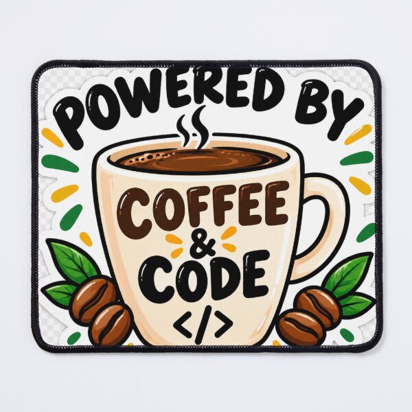 Item preview, Powered by Coffee & Code – Programmer Coffee Sticker designed and sold by Kushwaha18.