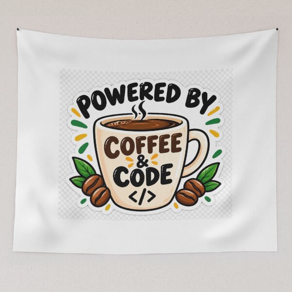 Item preview, Powered by Coffee & Code – Programmer Coffee Sticker designed and sold by Kushwaha18.