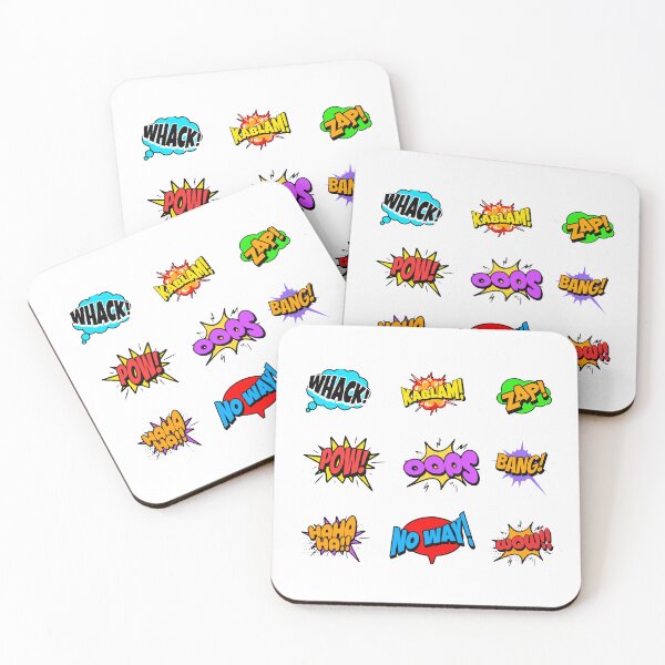 Item preview, Retro Comic Book Sound Effects Pop Art Bubbles Pattern designed and sold by Vision Crafted.