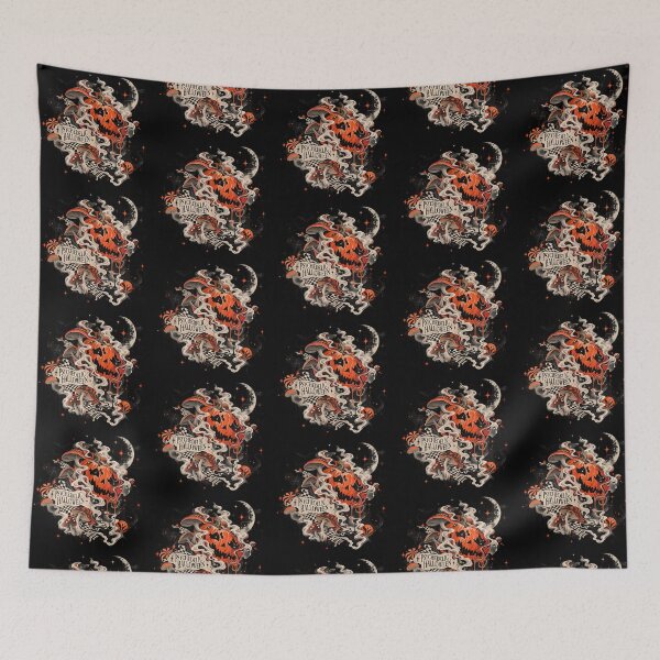 Item preview, Psychedelic Halloween Melting Jack O Lantern Midnight Echo designed and sold by zzz888.